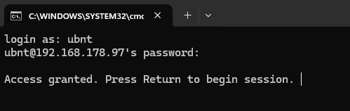 Login SSH