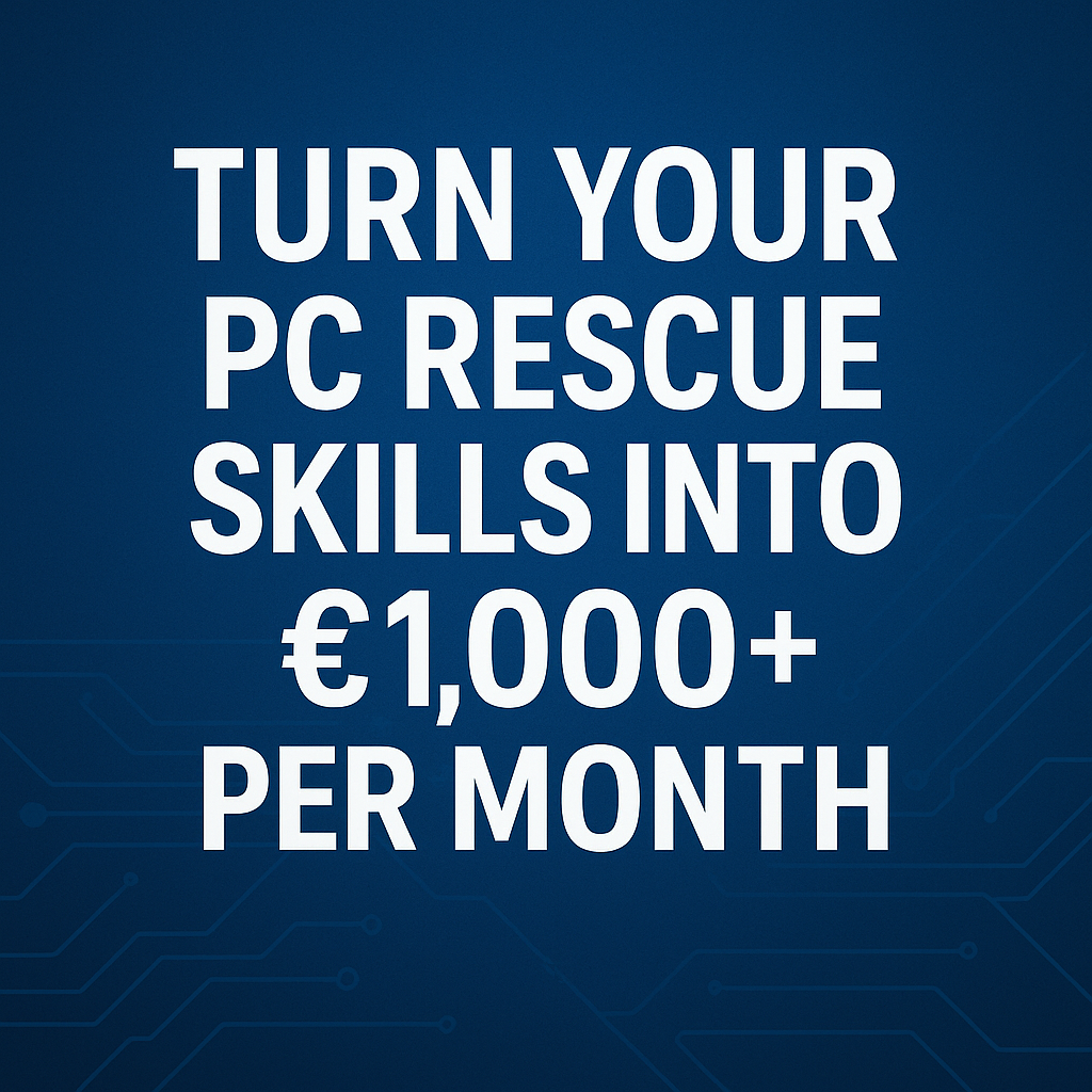 Turn Your PC Rescue Skills Into €1 000+ Per Month—Fast